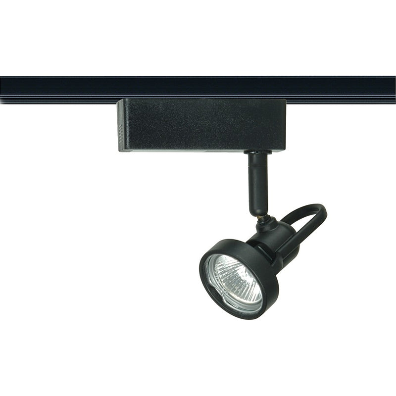 Nuvo Lighting TH260 1-Light Track Head | Transitional Black Cast Ring | Kitchen & Living Room Accent | 50W MR16, 12V, 2.25 x 4 in | Model TH260
