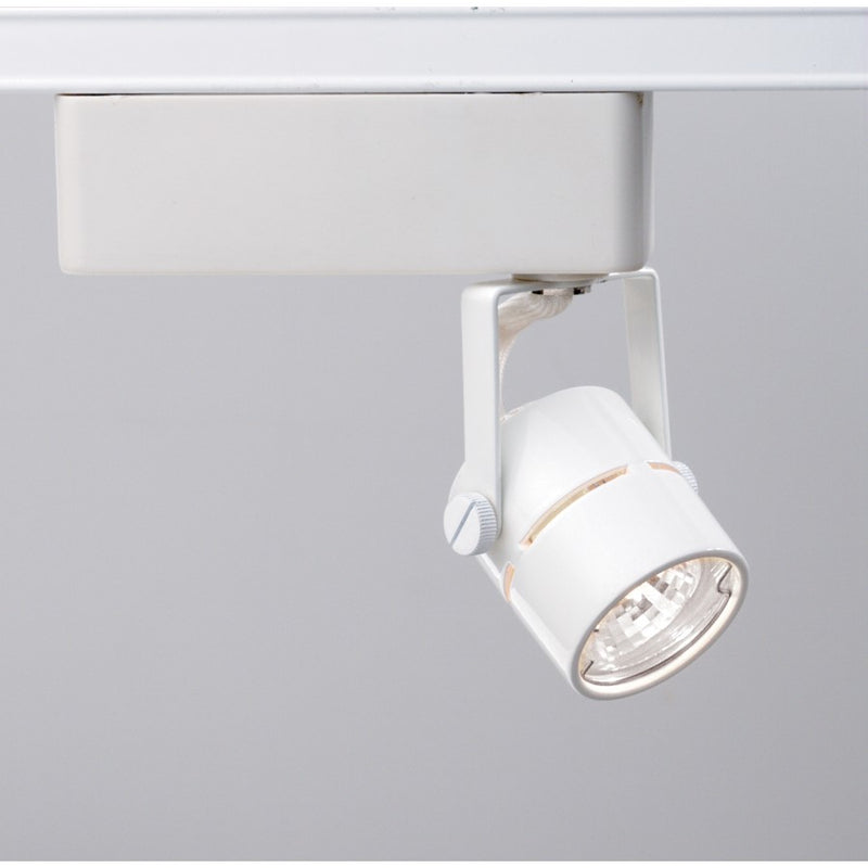 Nuvo Lighting TH267 1-Light Track Head | Transitional White Mini Round | Accent & Display Lighting | 35W MR11, 12V, 3.25in H | Model TH267