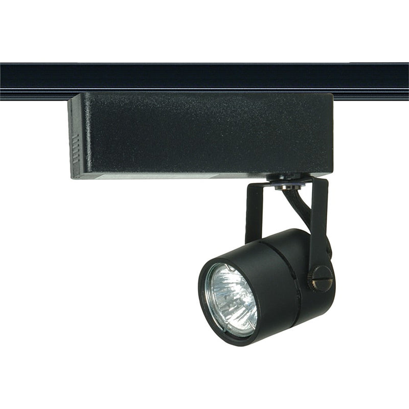 Nuvo Lighting TH268 1-Light Track Head | Transitional Black Mini Round | Accent & Display Lighting | 2.25 x 3.25 in, 35W MR11 | Model TH268