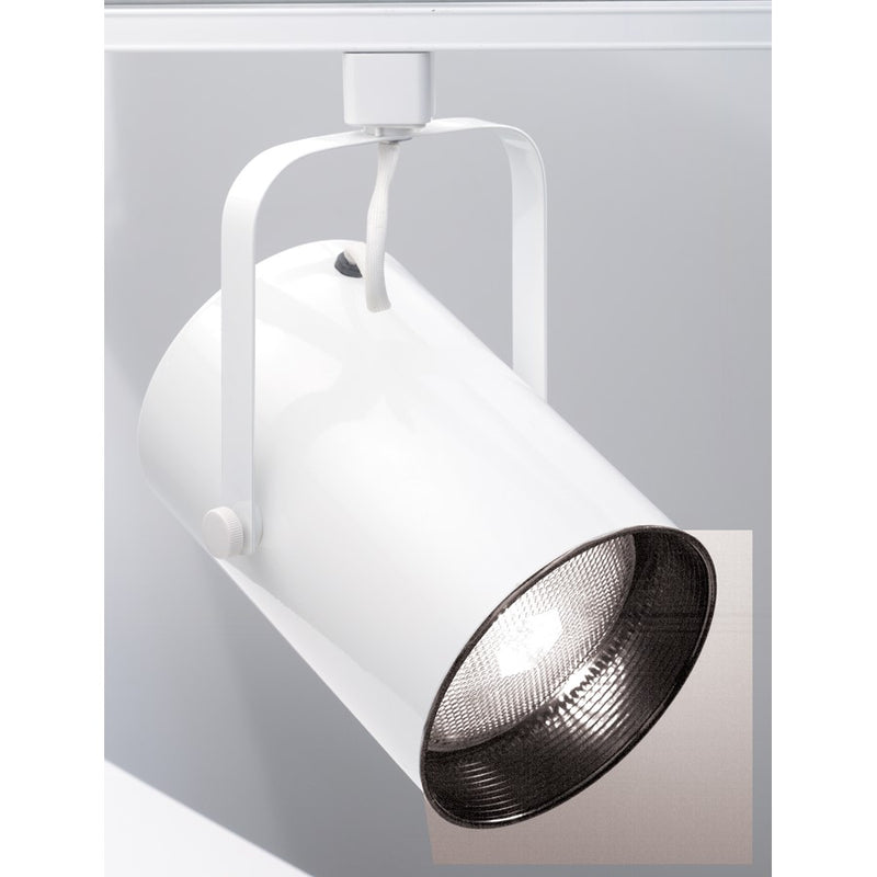 Nuvo Lighting TH283 1-Light R40 Track Head | Transitional White Cylinder | Living Room & Hallway Accent | 5.5 x 8 in | Model TH283