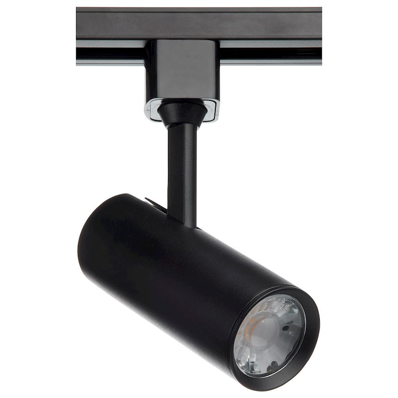 Nuvo Satco Pro Series 10W LED Track Head | Transitional Black Cylinder | Commercial Retail Hospitality Accent | 600 Lumens 24° Beam 120V | Model TH602