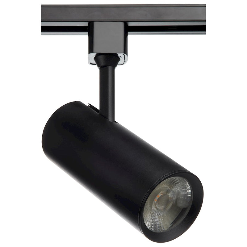 Nuvo Lighting TH614 20W LED Track Head | Transitional Black Cylinder | Commercial & Retail Accent Lighting | 1200 Lumens, 36° Beam, Dimmable | Model TH614