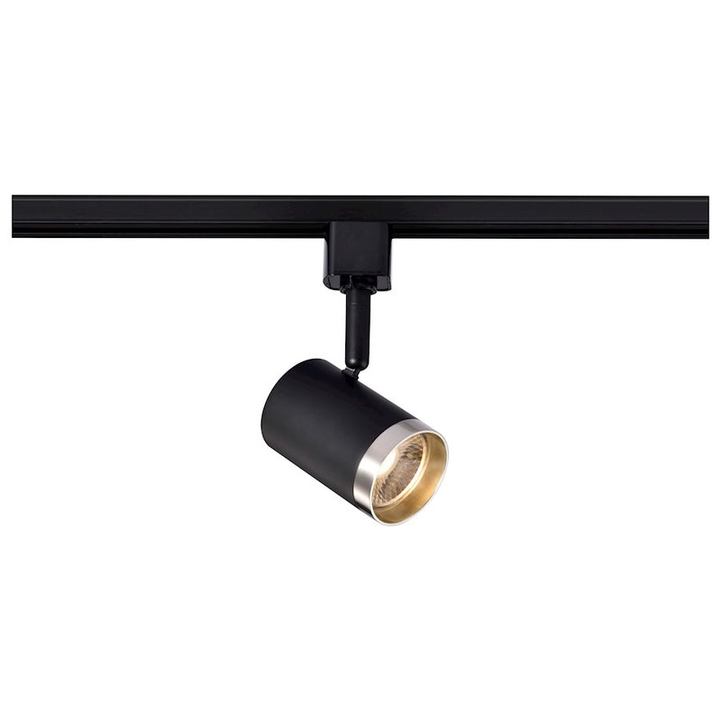 Satco 12W 638 LED Small Cylindrical Track Head 3000K Black/Nickel