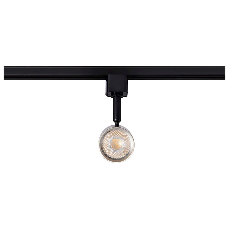 Satco 12W 638 LED Small Cylindrical Track Head 3000K Black/Nickel