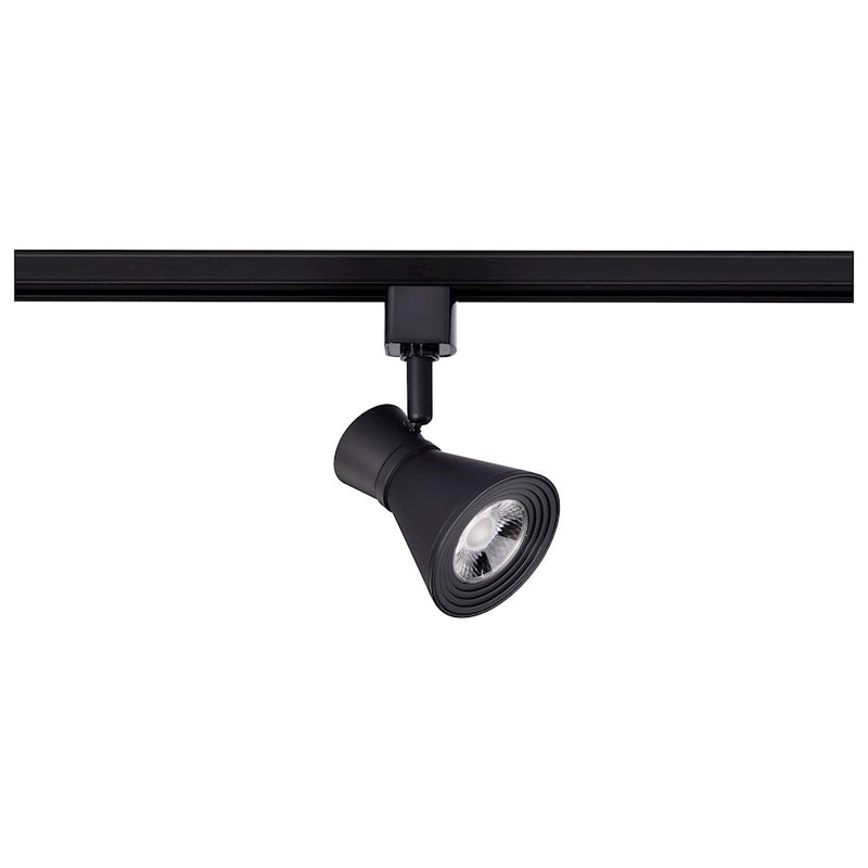 Nuvo Lighting TH641 12W LED Track Head | Contemporary Matte Black Aluminum and Steel | Kitchen & Task Lighting | 3.88 x 5.25 x 3.25 in, 1020 | Model TH641