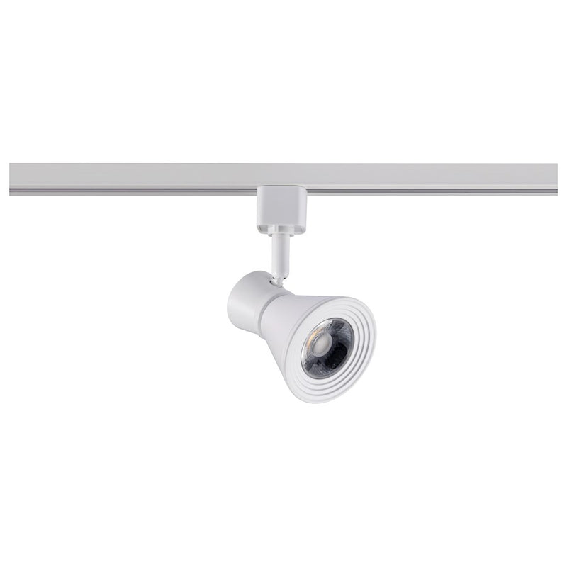 Nuvo Lighting TH642 12W LED Track Head | Contemporary Matte White Aluminum and Steel | Kitchen & Gallery Accent | 1020 Lumens, 3000K, 90 | Model TH642