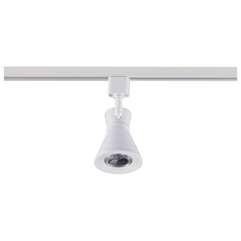 Nuvo Lighting TH642 12W LED Track Head | Contemporary Matte White Aluminum and Steel | Kitchen & Gallery Accent | 1020 Lumens, 3000K, 90 | Model TH642
