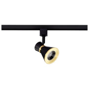 Nuvo Satco 12W LED Cinch Track Head 3000K | Contemporary Matte Black and Brushed Brass Aluminum and Steel | Kitchen & Workspace Accent Light | Model TH643