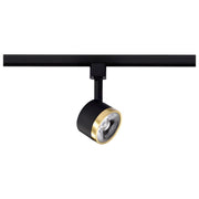 Satco 12W 645 LED Track Head Round 3000K, Matte Black/Brushed Brass - TH645