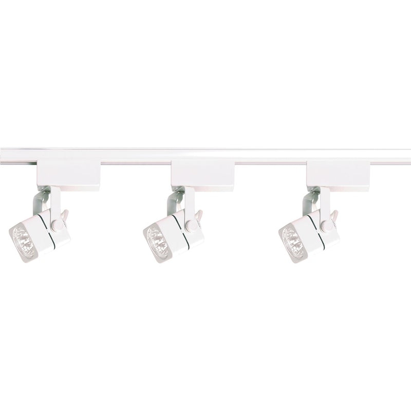 Nuvo Lighting TK310 3-Light Track Kit | Transitional White Low Voltage | Living Room & Kitchen Accent | 5.75 x 4.5 in | Model TK310