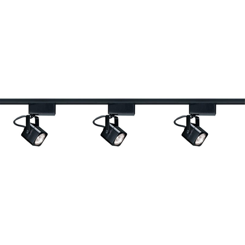 Nuvo Lighting TK311 3-Light Track Kit | Transitional Black Low Voltage | Kitchen & Living Room Accent | 4.25 x 7.25 in | Model TK311