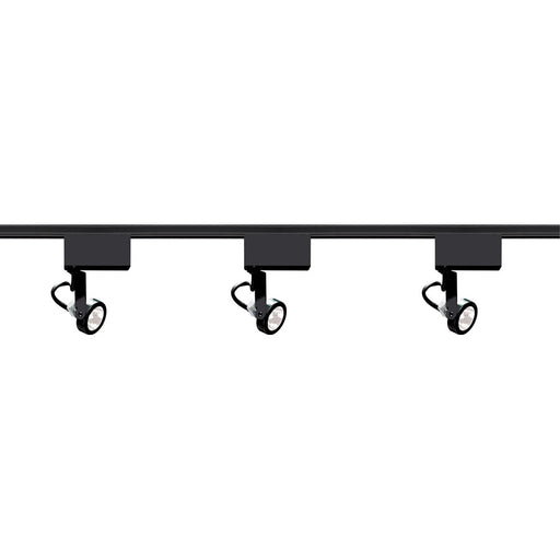 Nuvo Lighting TK315 18in 3-Light Track Lighting Kit | Transitional Black | Living Room & Hallway Accent | 1.5 x 18 in | Model TK315