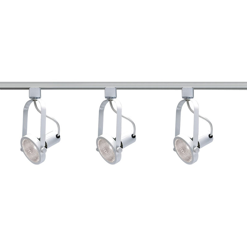 Nuvo Lighting TK316 24in 3-Light Track Lighting Kit | Transitional White Finish | Living Room & Kitchen Accent | 1.5 x 24 in | Model TK316
