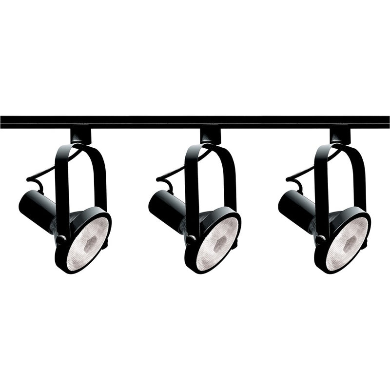 Nuvo Lighting TK317 36in 3-Light Track Kit | Transitional Black | Living Room & Kitchen Accent | 1.5 x 36 in | Model TK317