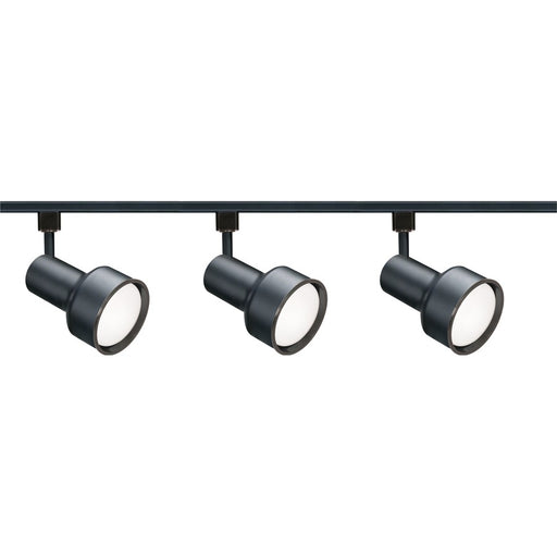 Nuvo Lighting R30 Step Cylinder 3-Light Track Kit | Transitional Black Metal | Living Room & Kitchen Accent | 1.5 x 6 in | Model TK321