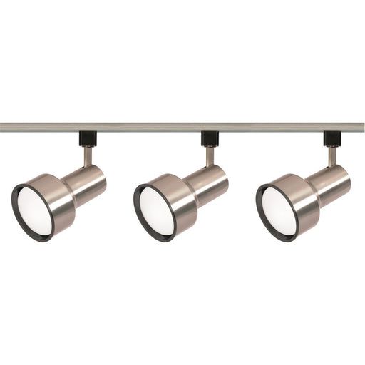 Nuvo Lighting TK340 3-Light R30 Track Lighting Kit | Brushed Nickel Transitional | Living Room & Kitchen Accent | 1.5 x 7.25 in | Model TK340