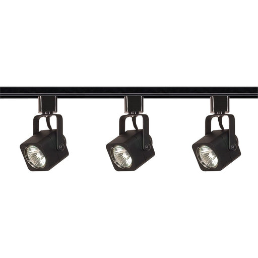 Nuvo Lighting TK346 3-Light Track Lighting Kit | Transitional Black Finish | Living Room & Kitchen Accent | 3.5 x 3.5 x 1.5 in, Line Voltage | Model TK346