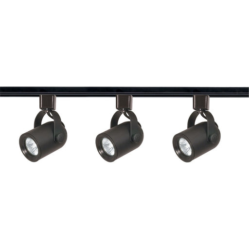 Nuvo Lighting TK349 3-Light Track Kit | Transitional Black | Living Room & Kitchen Accent | 5.25 x 5 in, Line Voltage | Model TK349