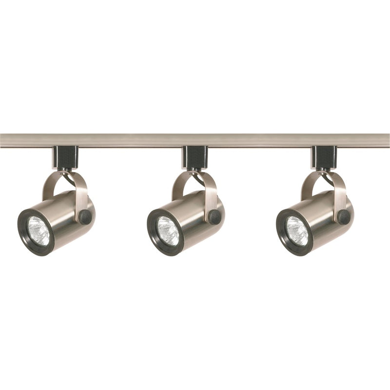 Nuvo TK354 3-Light Track Kit | Transitional Brushed Nickel | Kitchen & Living Room Accent | 1.75 x 4 in, Line Voltage | Model TK354