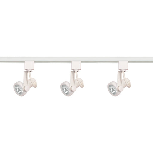 Nuvo Lighting TK355 3-Light Track Lighting Kit | Transitional White Finish with Gimbal Ring Heads | Living Room & Kitchen Accent | 1.25 x | Model TK355