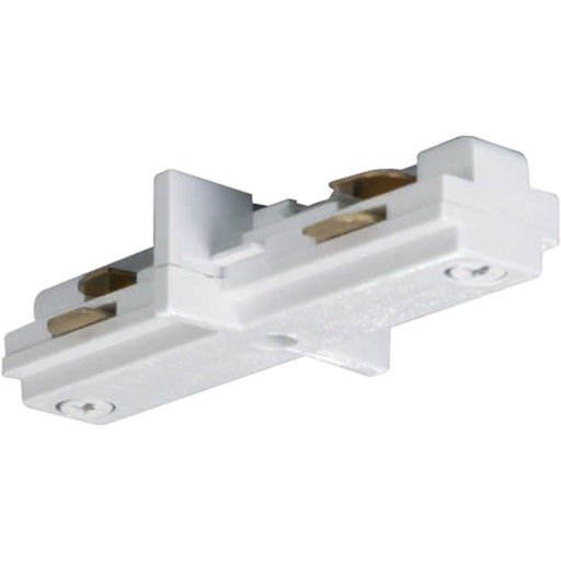 Nuvo Lighting Mini Straight Connector | Transitional White | Track Lighting Hardware for Dry Locations | 1.5 x 5 in | Model TP144