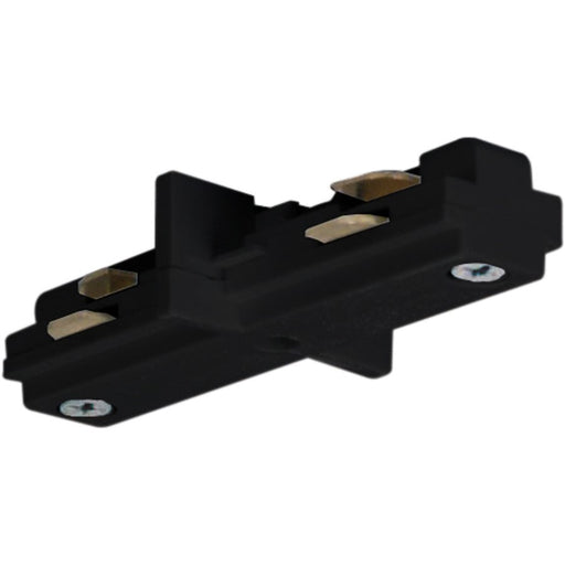 Nuvo Lighting Mini Straight Connector | Transitional Black Track Lighting Hardware | Dry Location Indoor Use | 1.5W x 5H in | Model TP145