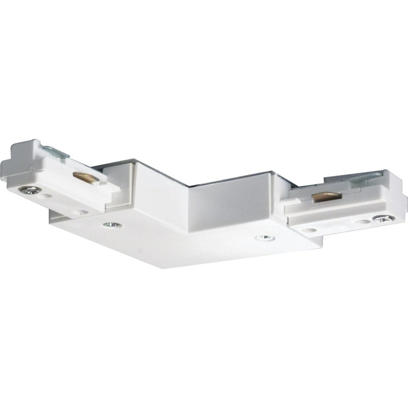 Nuvo Lighting L Connector | Transitional White Track Lighting Accessory | Dry Location Connector | 1.5 x 7.25 in | Model TP146