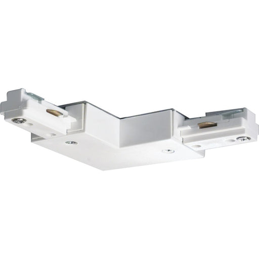Nuvo Lighting L Connector | Transitional White Track Lighting Accessory | Dry Location Connector | 1.5 x 7.25 in | Model TP146