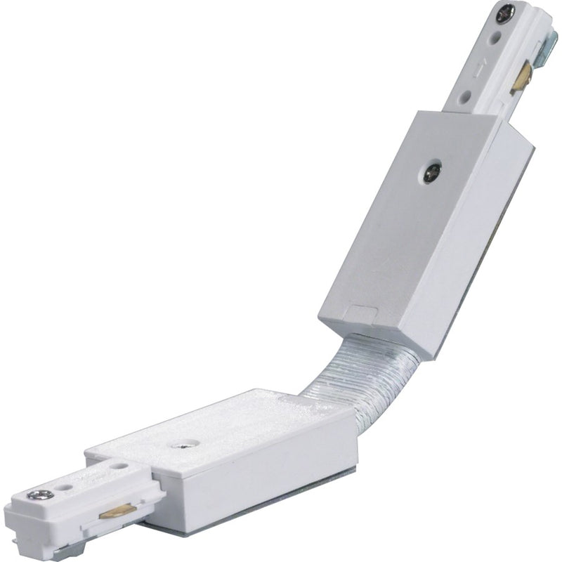 Nuvo Lighting Flexible Connector 72in | White Track Light Accessory | Dry-Rated Indoor Use | 1.25 x 0.5 in | Model TP167