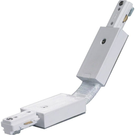 Nuvo Lighting Flexible Connector 72in | White Track Light Accessory | Dry-Rated Indoor Use | 1.25 x 0.5 in | Model TP167