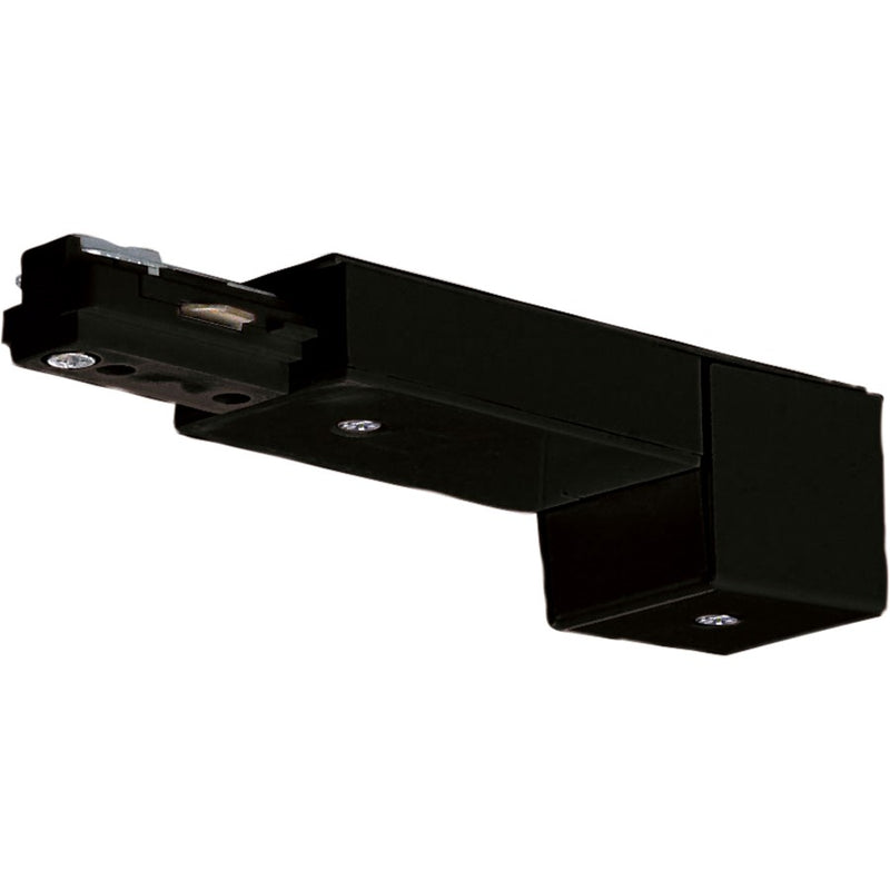 Nuvo Lighting Conduit Live End | Transitional Black Track Hardware | Kitchen & Living Room Track Lighting | 72in Extension, Dry Location | Model TP170