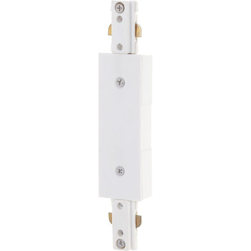 Nuvo Lighting Inline Feed 96in Track Lighting Connector | Transitional White | Kitchen & Hallway Power Feed | 96in L x 1.25in W x 0.5in H | Model TP171