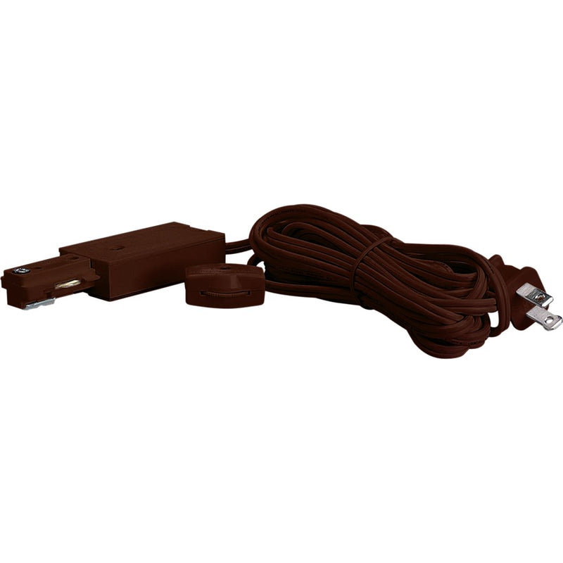 Nuvo Lighting Live End Cord Kit Brown | Transitional Track Lighting Accessory | Dry Location Indoor Use | 0.65 x 1.5 in | Model TP201