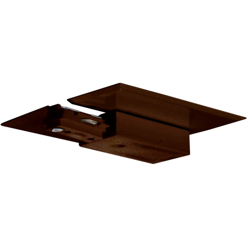 Nuvo Lighting Live End & Canopy | Transitional Brown Track Lighting Hardware | Dry Location Track Accessory | 4 x 3 in | Model TP204
