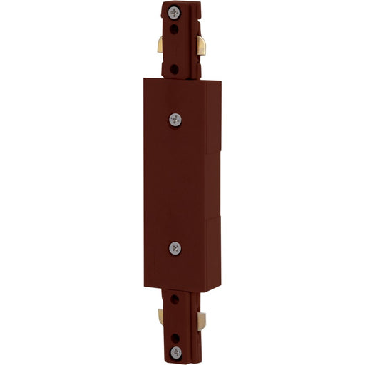 Nuvo Lighting Inline Feed 96in Track Lighting Accessory | Transitional Brown | Dry Location Indoor Use | 1.25 x 0.5 in | Model TP211