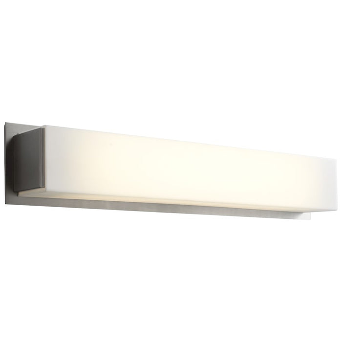 Oxygen Lighting Fuse 2 Light Vanity, 17W, Satin Nickel/Matte White