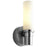 Oxygen Lighting Pebble 1 Light Sconce, Nickel/White Opal