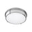Oxygen Lighting iO 1+1 Light Ceiling Mount, Satin Nickel/Matte White