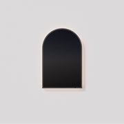 Oxygen Lighting Avior 32X40 Arch LED Mirror, Black - 3-0106-15