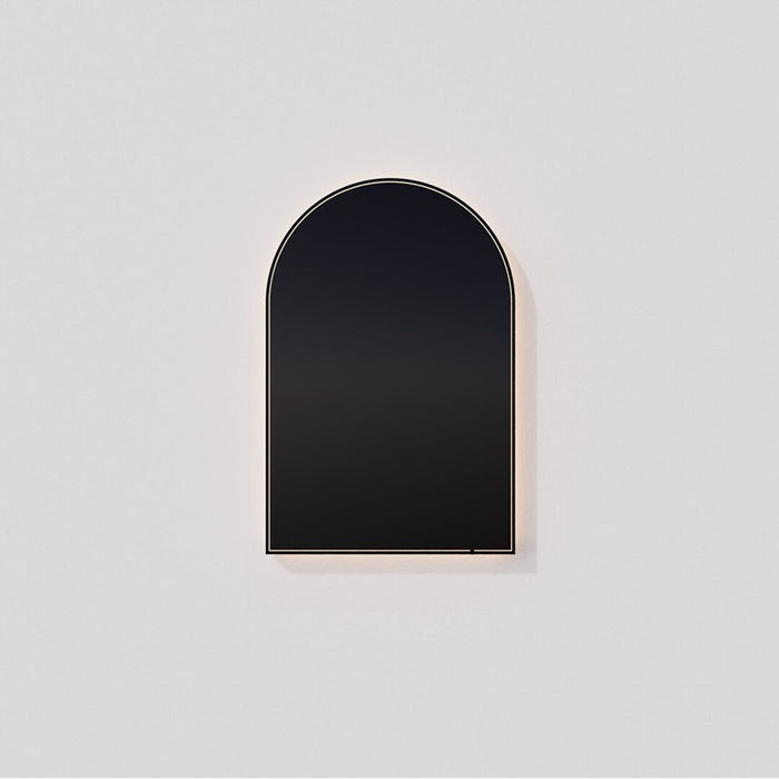 Oxygen Lighting Avior 32X40 Arch LED Mirror, Black - 3-0106-15