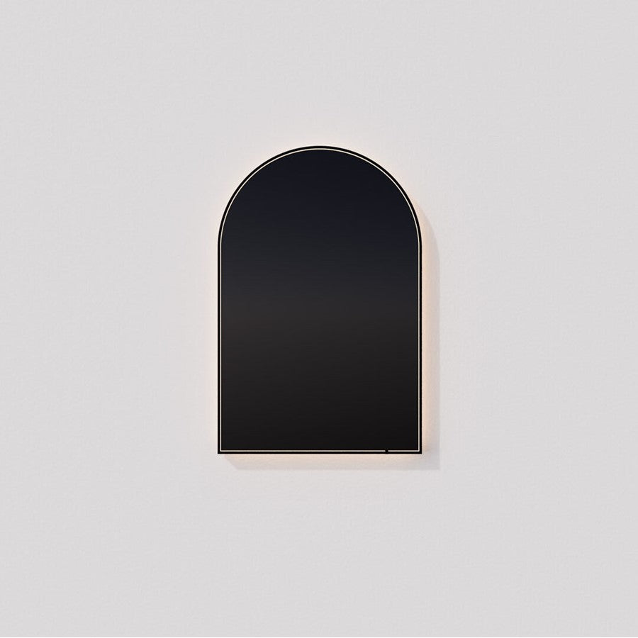 Oxygen Lighting Avior 32X40 Arch LED Mirror, Black - 3-0106-15