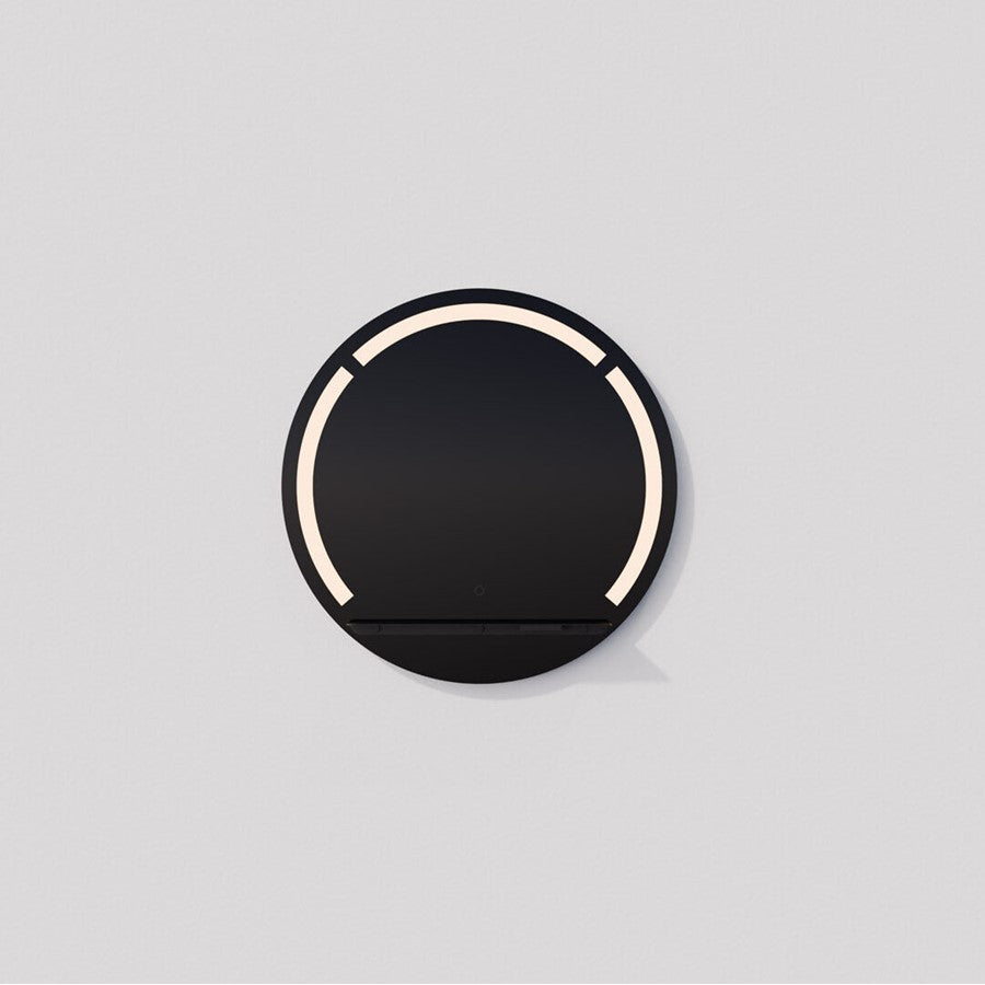 Oxygen Lighting Skylight 30"D LED Mirror, Black - 3-0306-15