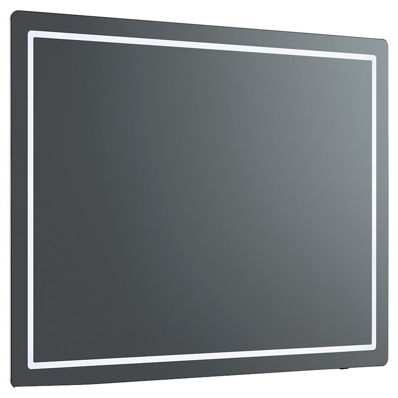 Oxygen Lighting Compact 48X48 LED Mirror, Black