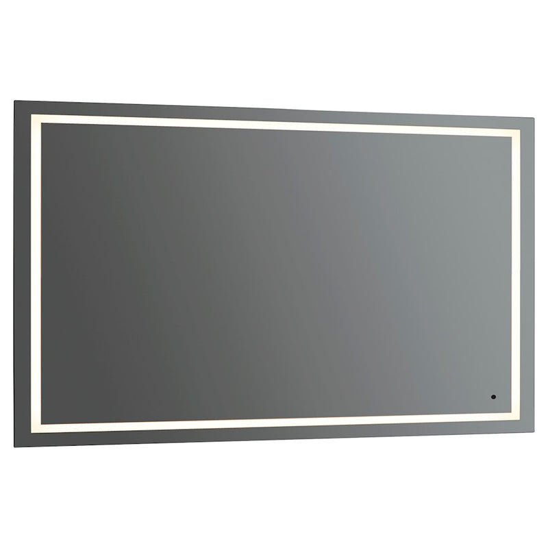 Oxygen Lighting Track 36X24 LED Mirror, Black