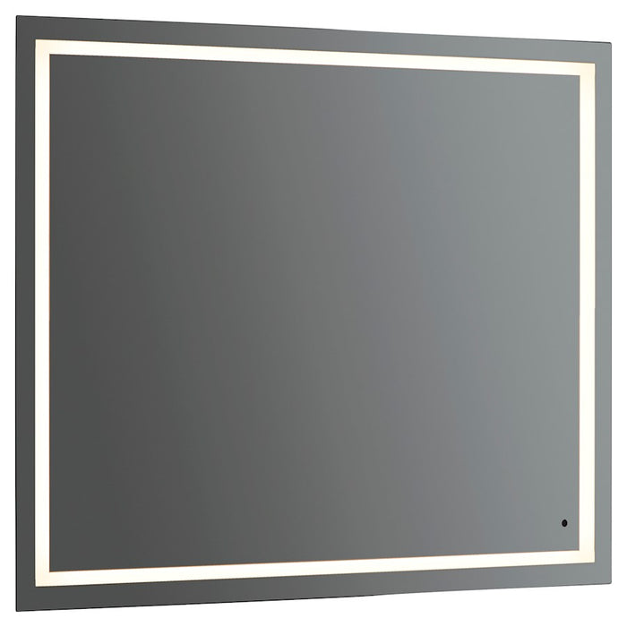 Oxygen Lighting Track 36X36 LED Mirror, Black