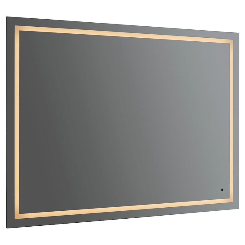 Oxygen Lighting Track 48X36 LED Mirror, Black