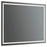 Oxygen Lighting Track 48X48 LED Mirror, Black