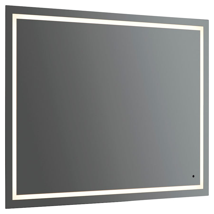 Oxygen Lighting Track 48X48 LED Mirror, Black