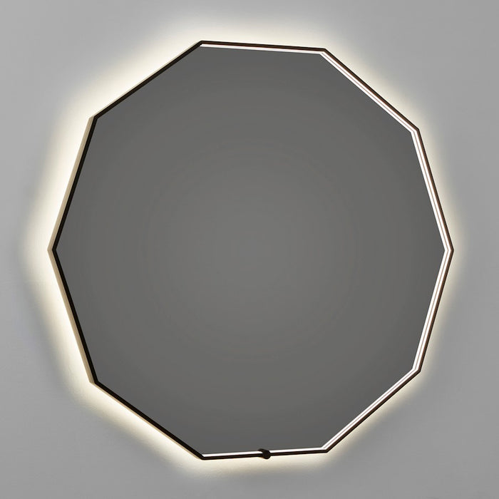 Oxygen Lighting Deca 36" LED Mirror, Black