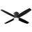 Oxygen Lighting Oslo Hugger Light Indoor Outdoor Fan, Noir